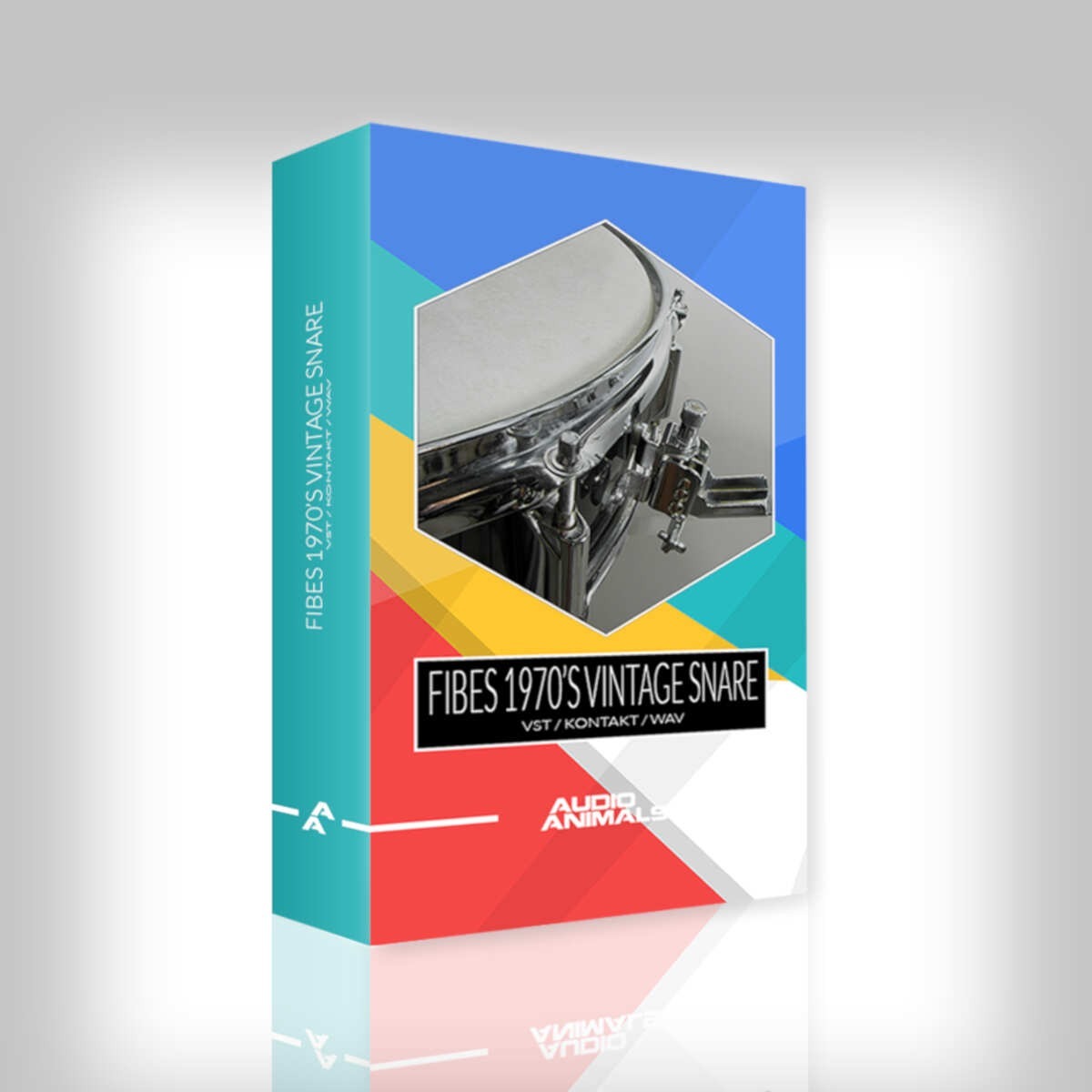 Audio Animals - Fibes 1970’s Vintage Snare Sample Packs Software GUI Artwork